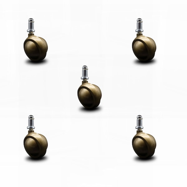 2 Inch Windsor Antique Ball Caster - 7/16 Inch Grip Ring Stem - SCC, 5PK